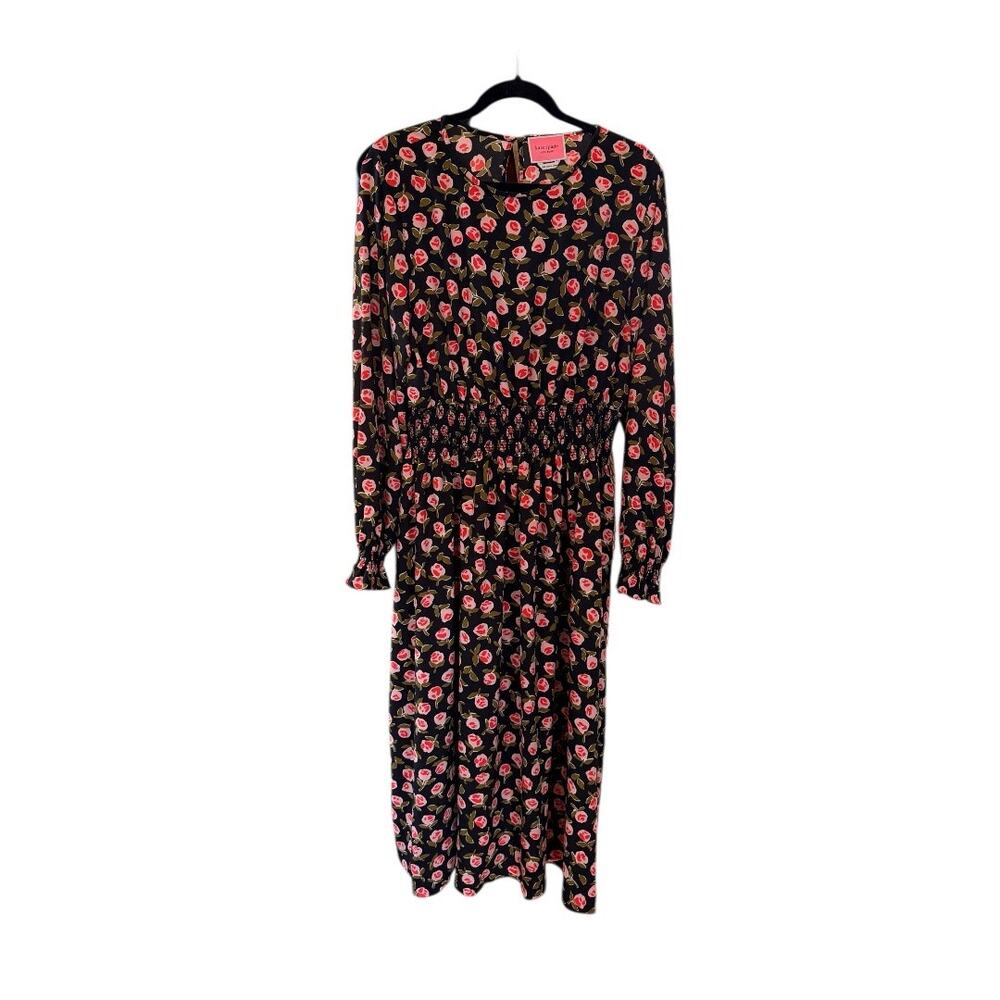 Kate Spade New York Ditsy Roses Waverly Dress | Black Floral | XXL - Picture 2 of 6